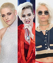 Платиновый блонд на коротких волосах — тренд, покоривший Голливуд